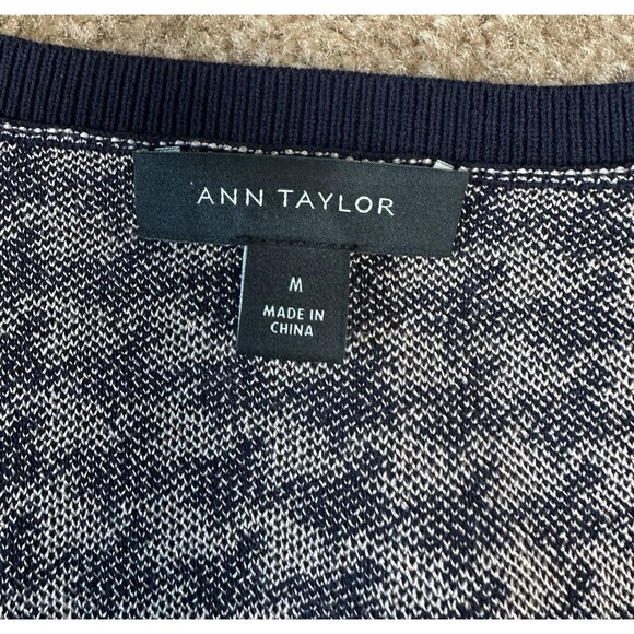 Ann Taylor Women's Medium Houndstooth Pattern Stretchy A-Line Midi Dress - Picture 8 of 11